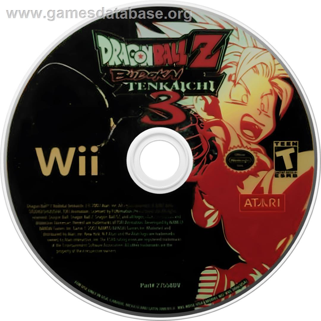 Dragon Ball Z - Budokai Tenkaichi 3 - Nintendo Wii - Artwork - Cartridge